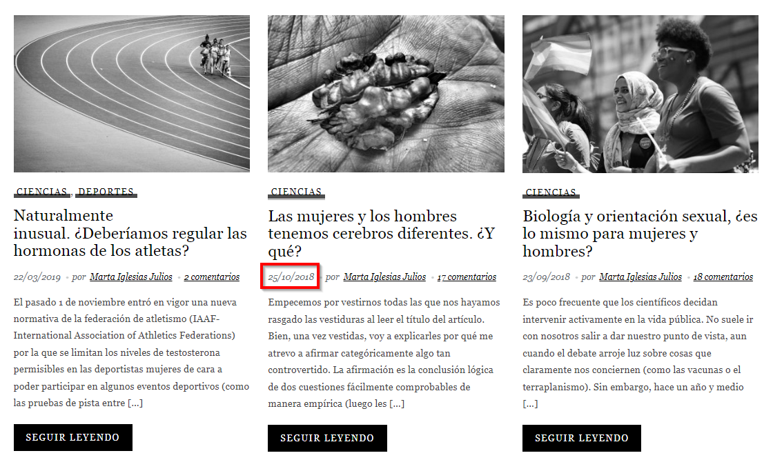 Listado de artículos escritos por Marta Iglesias Julios en Jot Down. Bajo el título de cada artículo aparece su fecha de publicación.