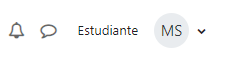 Imagen de las iniciales en la identificación de Moodle