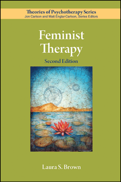 Recorte de la cubierta de la obra Feminist therapy. 