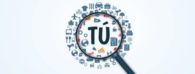 lupa con la palabra Tú en el interior