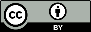 Icono de la licencia CC BY, de reconocimiento o atribución